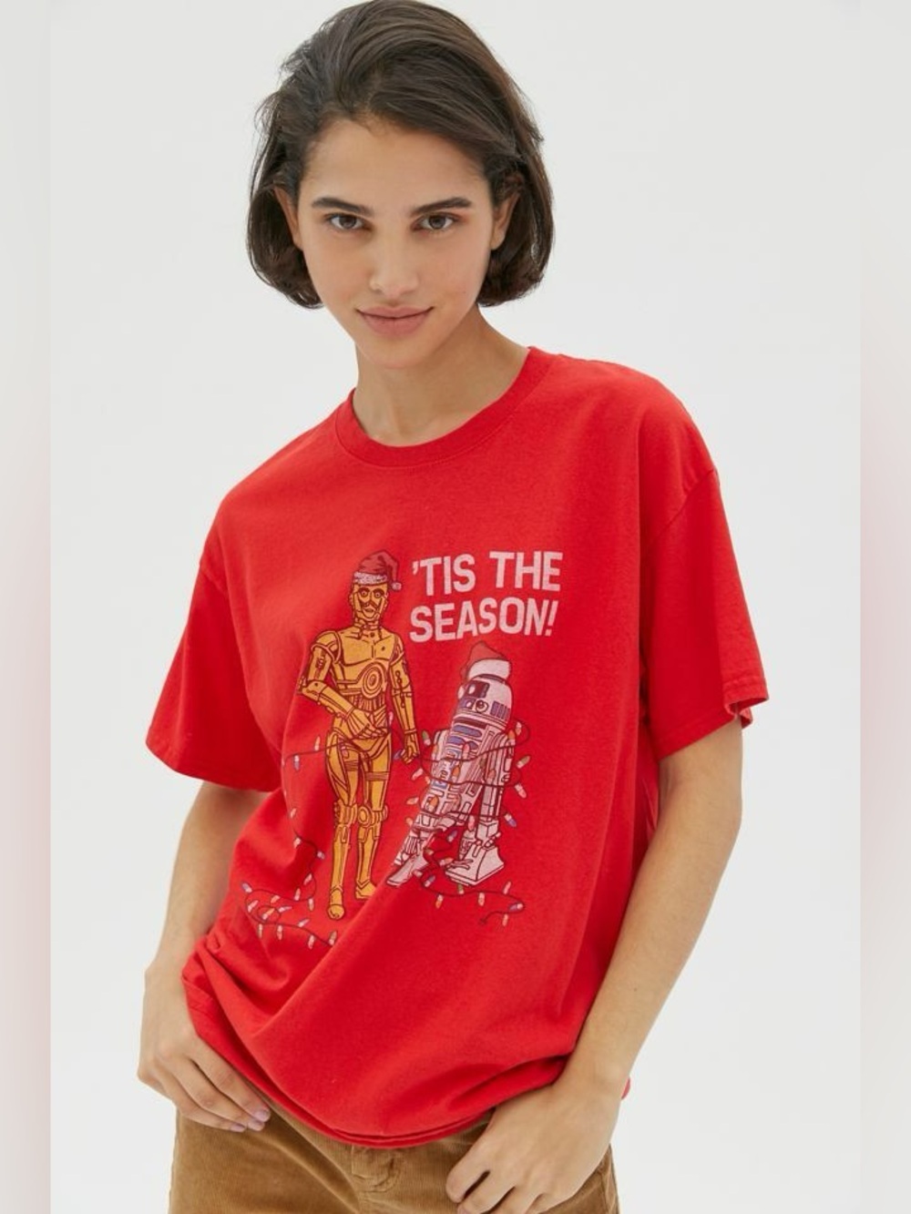 Junk Food Red 'Tis The Season Star Wars Graphic Tee